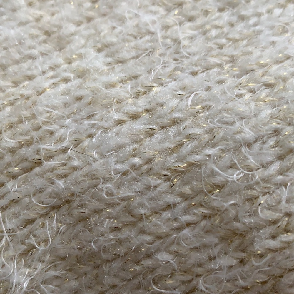 Cream and gold bell sleeve sweater - Picture 2 of 2